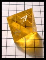 Dice : Dice - DM Collection - Armory 1st Generation Transparent Yellow D8 - KC Trade Nov 2011